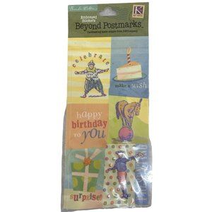 Brenda Walton embossed glitter vintage themed scrapbook stickers NIP